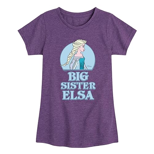 Disney Frozen - Winter - Big Sister Elsa - Toddler & Youth Girls Short Sleeve Graphic T-Shirt