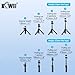 KIWIFOTOS Extension Camera Tripod,3 Levels 360° Ball Head Selfie Stick for Sony RX100VII Webcam Tripod DJI OSMO Pocket 3 2 Gopro 5 6 7 8 910 11 12 Insta 360 Tripod Stand Handle Grip