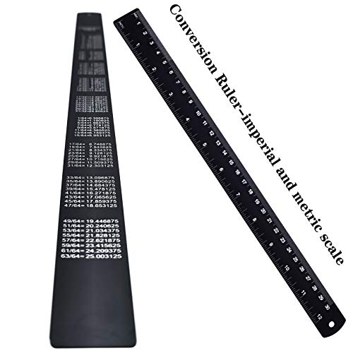 Obpsfy Architectural Scale Ruler, 30Cm Aluminum Triangular Ruler With Metric & Imperial Conversion Table Ruler Measuring Drafting Rulers For Architects & Engineers,Laser Etched Scale Rulers(3 Pcs) #TOP4