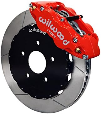 WILWOOD CORVETTE 13 FRONT & REAR BIG BRAKE KIT WITH FREE BRAKE LINES & BRAKE FLUID, FORGED SUPERLITE FRONT & REAR, RED CALIPERS, SLOTTED ROTORS, 1997 1998 1999 2000 2001 2002 2003 2004 CORVETTE C5