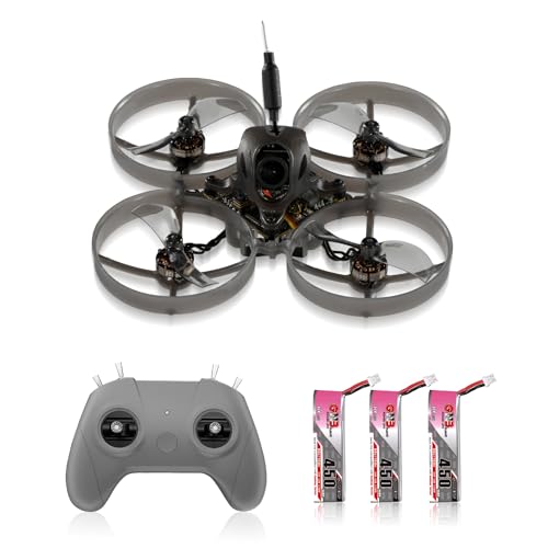 Mobula7 1S 75mm Micro FPV Whoop Drone, Brushless Drone with 5-in-1 AIO Flight Controller, RS080 Motor, 3 PCS 450mAh Lipo Batteries, C8 Transmitter for FPV Beginner to Fly Indoor Outdoor