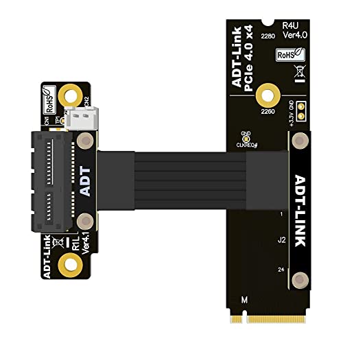 Cable de extensión M2 NVMe a PCIe x1 adaptador convertidor M2 M Key SSD PCI-E 4.0 R41UL 2