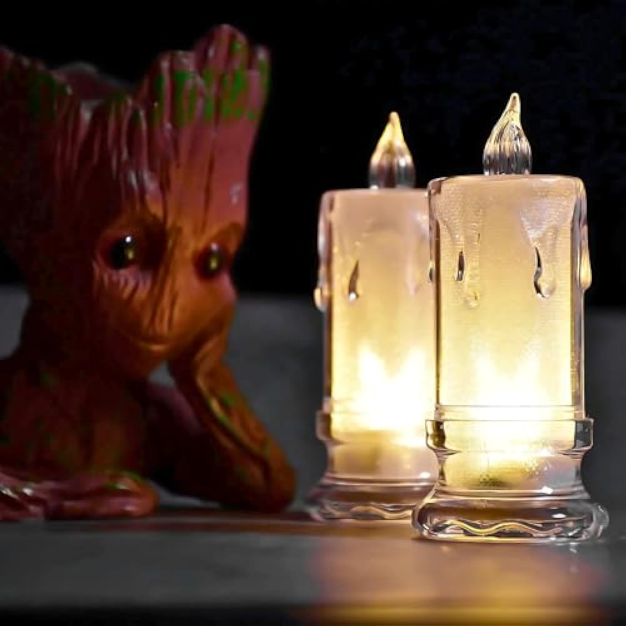 LED Tealight Candles - Flameless Flickering Decorative Lights