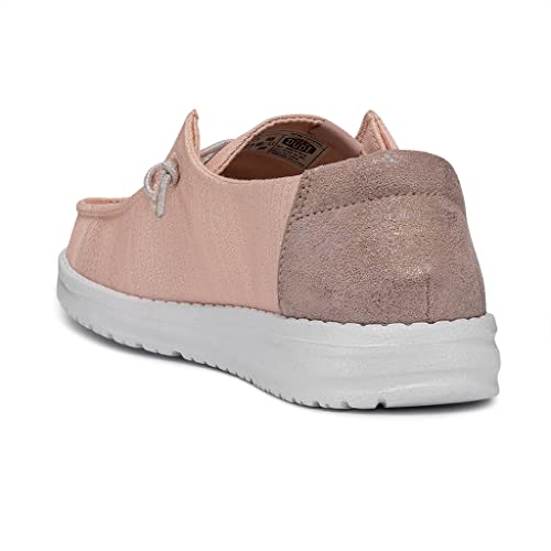 Image of HEYDUDE Women's Wendy Glitter Rose Crystal Size 7 | Women's Shoes | Women's Slip On Shoes | Comfortable & Light-Weight