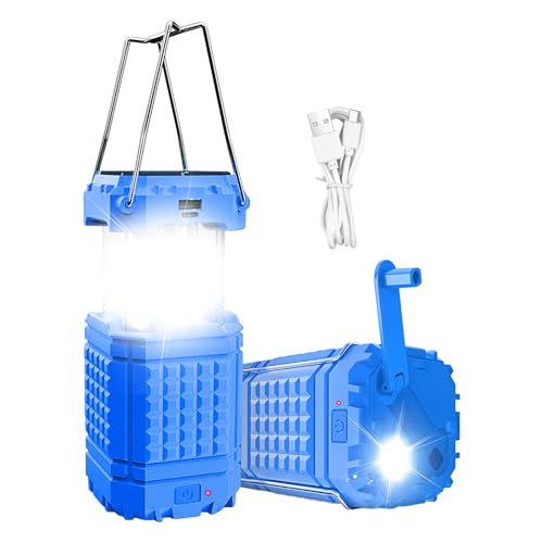 Lampe de Camping - Lanterne Imperméable Suspendable,Lampe de Camping Rechargeable Solaire | pour Réparation Auto, Escalade, Jardin, Cour, Arrière-cour, Randonnée, Pêche