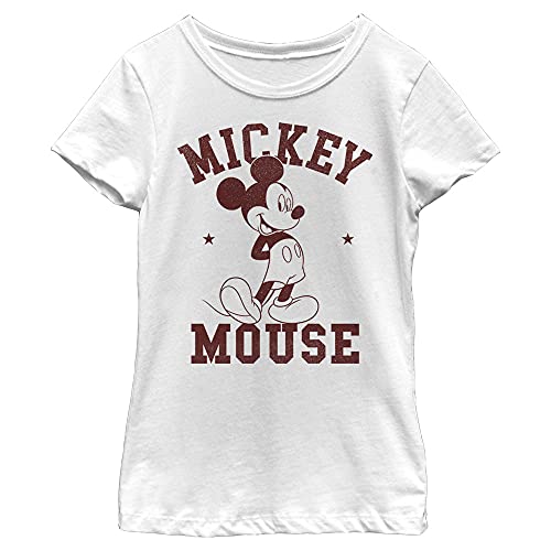 T-shirt Mickey Disney blanc taille S vêtement coton fille col rond