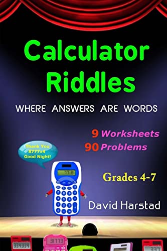90 Calculator Riddles: Where Answers Are Words (Sixth Grade Enrichment Series)