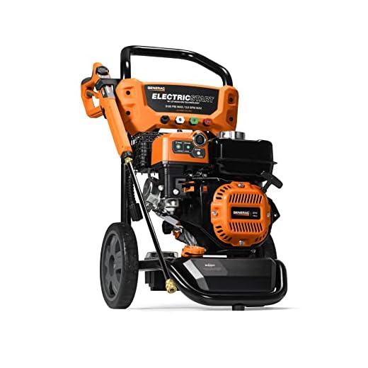 Generac 8895 3100 PSI 2.5 GPM Gas-Powered Electric Start Residential Pressure Washer with Kit (Broom + Soap Blaster), 50-State / CARB Compliant