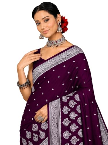 Image of Women's Glory Banarasi Satin Silk With Embroidered Design.