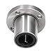 Linear Motion Bearing Ball Round Flange Set High Precision Low Noise Durable Bearing Steel Construction for Industrial Machinery and Equipment 2Pcs Kit (LMF20UU)