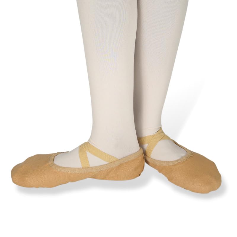 Image of IKAANYA Unisex Split Sole Canvas Flats Shoes for Ballet | Dance | Yoga