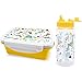 I-Drink - Kit lonchera porta alimentos/merienda, incluye botella Tritan de 400 ml, ideal para niños, para llevar al picnic, porta alimentos hermético con diseños Infantiles