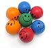 DAZZLING TOYS Neon Colors Smile Stress Balls for Adults Anxiety - 2.5” Kids Sensory Toy - Balls for Hand Therapy – Smiley Face Bouncy Balls - Stress Relief Squishy Squeeze Ball –Party Favors (12 Pack)