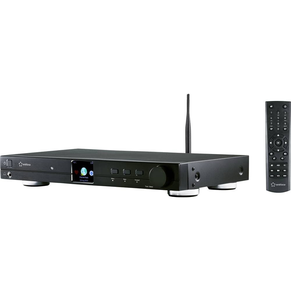 Radio Internet Renkforce RF-DAB-IR1700 WiFi, LAN, Bluetooth, DLNA Noir