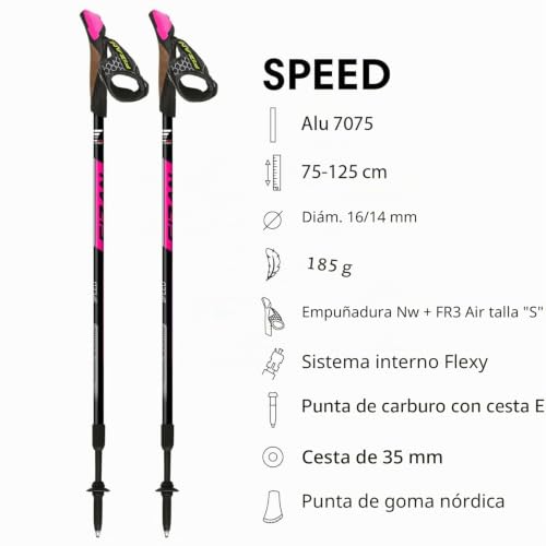 Bastones FIZAN Speed Swift de senderismo y marcha nórdica para adultos en rutas de montaña 2