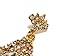 Bindhani Gold Toned Rhinestone Small Head Piece Maang Tikka With Earrings For Women