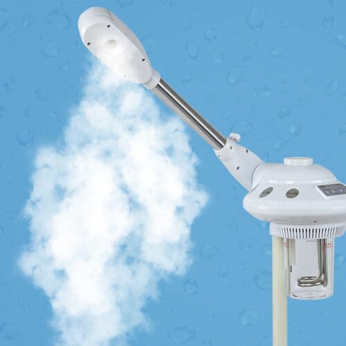 Vaporizador facial vertical para sauna facial, limpiador de poros, boquilla giratoria 360°, vaporizador de ozono, nano-atomización, 750 W, 680 ml
