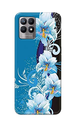 Image of PRINTFIDAA Beautiful Floral Design Printed Designer Hard Case for Realme 8i Back Cover -(e) RPM1006