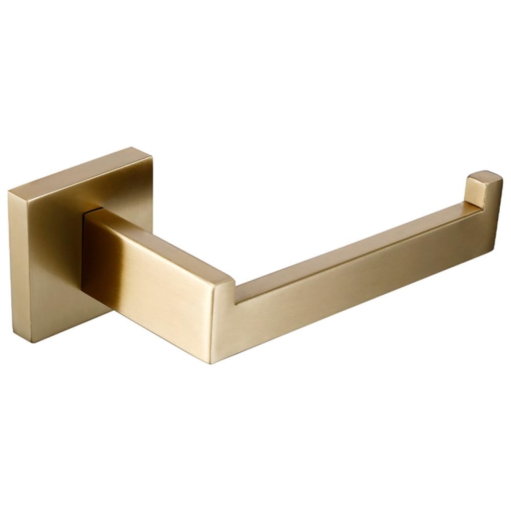Juego de Accesorios de baño de Oro Cepillado, Soporte para Rollo de Papel higiénico para Montaje en Pared, toallero, Colgador de Bata, Kit de Accesorios de Acero Inoxidable, Soporte para Papel higién
