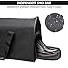 Convertible Garment Travel Bag, Carry on Luggage Duffel Bag for Men Women with Shoulder Strap, 2 in 1 Hanging Suitcase Suit Business Foldie Travel Bag Expandable, Shoe Compartment(Black)