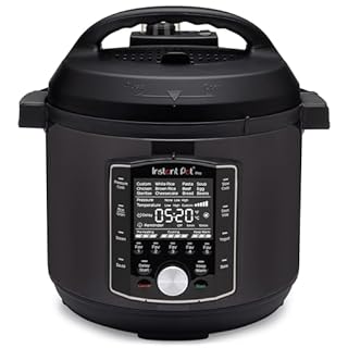 Instant Pot Pro 10-in-1 Pressure Cooker, Slow Cooker, Rice/Grain Cooker, Steamer, Sauté, Sous Vide, Yogurt Maker, Sterilizer, and Warmer, Includes App With Over 800 Recipes, Black, 6 Quart