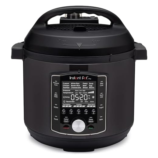Instant Pot Pro 10-in-1 Pressure Cooker, Slow Cooker, Rice/Grain Cooker, Steamer, Sauté, Sous Vide, Yogurt Maker, Sterilizer, and Warmer, Includes App With Over 800 Recipes, Black, 6 Quart