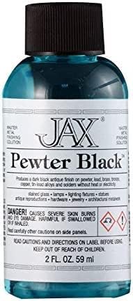Pewter Black - Metal Finishing Solution - Antique Finish without Heat or Electricity - 2 Ounce