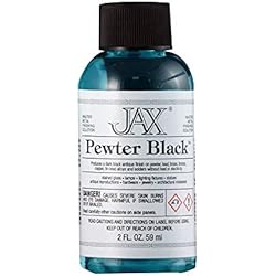 JAX Pewter Black - Metal Finishing Solution - Antique Finish without Heat or Electricity - 2 Ounce