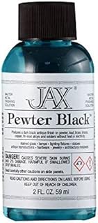 JAX Pewter Black - Metal Finishing Solution - Antique Finish Without Heat or Electricity - 2 Ounce