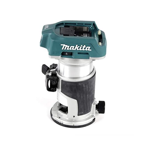 Makita DRT50ZJX3 Bürstenloser Fräsentrimmer, 18 V, Li-Ion, LXT, komplett mit 4 Basisbaugruppen, Lieferung in einem Makpac-Gehäuse, Batterien und Ladegerät nicht im Lieferumfang enthalten – Bild 7