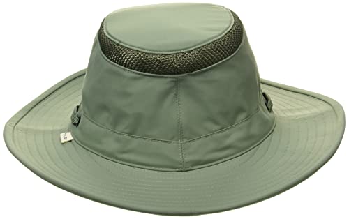 Image of Tilley Mens Womens LTM6 Broad Brim Extra Ventilation Sun Protection Airflo Bucket Sun Hat