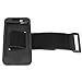 i2 Gear Universal Elastic Armband Strap - Extender for Smartphone and iPod Slot Cases Black, 11 x 2 inches