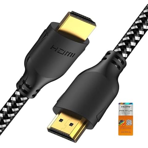 Mindful Design 4K HDMI Cable 10 ft | High Speed HDMI Cables, Braided Nylon & Gold Connectors, 4K @ 60Hz, Ultra HD, 2K, 1080P, ARC & CL3 Rated | for Laptop, Monitor, PS5, PS4, Xbox One, Fire TV, & More Cover