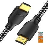 Mindful Design 4K HDMI Cable 10 ft | High Speed HDMI Cables, Braided Nylon & Gold Connectors, 4K @ 60Hz, Ultra HD, 2K, 1080P, ARC & CL3 Rated | for Laptop, Monitor, PS5, PS4, Xbox One, Fire TV, & More