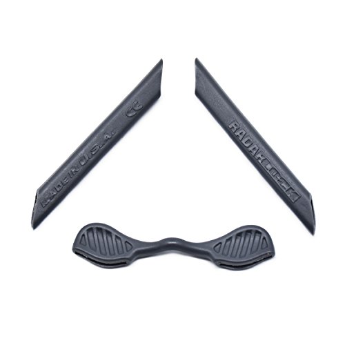 HKUCO Grey Replacement Silicone Leg Set For Oakley Radarlock Sunglasses Earsocks Rubber Kit