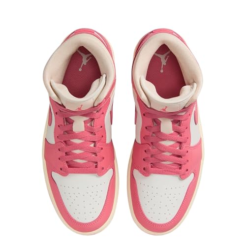 Air Jordan 1 Mid Women's Shoes (BQ6472-109, Sail/Guava Ice/Muslin/Pink Salt)3