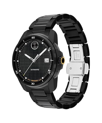 Movado Bold Verso Men’s Automatic Watch – 41 mm Case, Stainless Steel Bracelet, Self-Winding, Sophisticated Style, Gift for Him2
