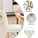 Zindoo Beige Stuhlhussen 4er Set Groß Stretch Stuhlbezug mit Unten Vorrichtungen, Abnehmbarer Waschbar Stuhl Hussen für Schwingstuhl, Esszimmerstühle, Hochlehner