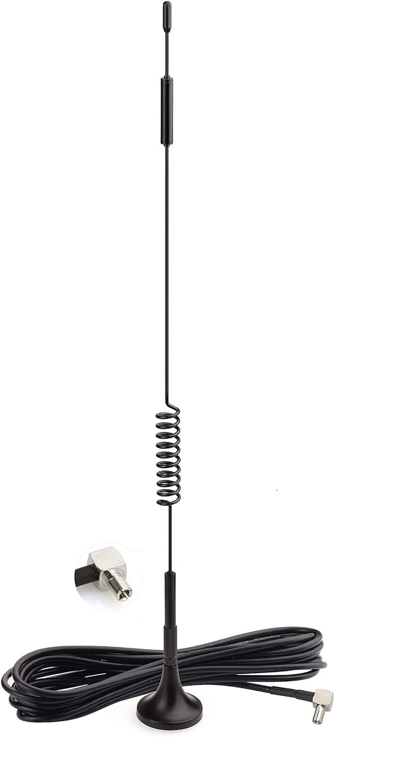 NBR Magnetic Base External 4G LTE Antenna for with TS9 Male Right Angle for WiFi MiFi Hotspot WCDMA, Omni Direction USB Modem Aircards and LTE, CCTV with Magnetic Stand Base 10Ft. RG-174 Cable-image-8
