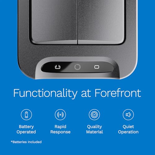 Image of hOmeLabs 2.4 Gallon Touchless Sensor Trash Can, Automatic Retractable Butterfly Lid, Batteries Included, Space-Efficient, Easy Clean, Battery-Powered (Pack of 2)