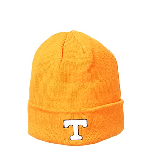 Bonnet aux couleurs de l'équipe orange Tennessee, un bonnet à revers chaud de style sportswear