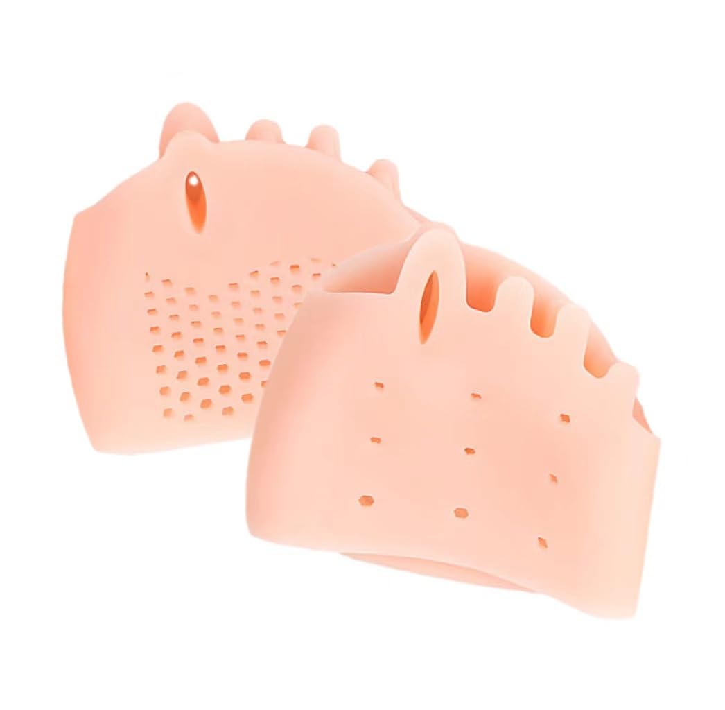 AlexVyan Skin Soft Silicone Foot Gel ForeFoot Pain Relief Absorber Cushion Ball Of Foot Pad Metatarsal Foot Shoe Cushions for Pain Relief Toe and Finger Seperator Women Girl Men & Boy (B0CKFCPG8B) Amazon Price History, Amazon Price Tracker