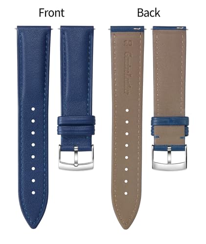 Image of BINLUN Leather Watch Bands Quick Release Premium Calfskin Replacement Watch Strap Multicolors Watchbands for Men Women 12mm 14mm 16mm 18mm 19mm 20mm 21mm 22mm