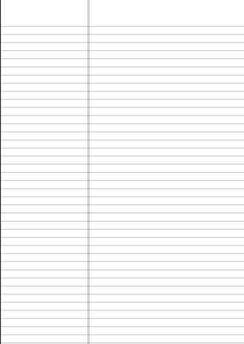 Legal Evidence Pad: A4 | 8mm Wide Ruled Notebook Writing Pad for Legal (Law) Junior (Jr) and Senior (Snr) | 8.27" x 11.69" | Thick 90gsm White Paper - 50 Sheets / 100 Pages