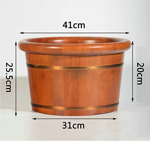 Spa de pies de madera maciza para baño de pies miniatura 2