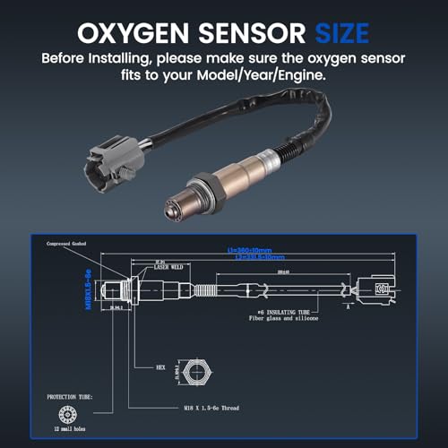 Sensor de Oxígeno Upstream para Dodge Jeep 13132 miniatura 3
