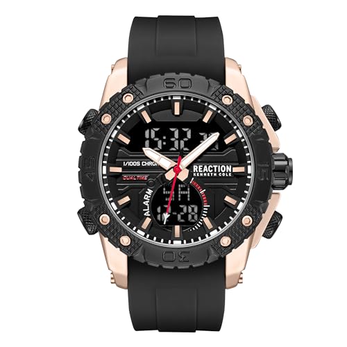 Image of Kenneth Cole Reaction Black Dial Men's Watch - KRWGP0069704