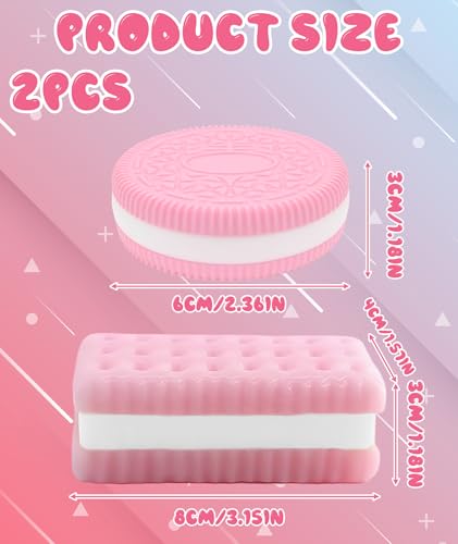 Image of Taba Squishies, Soft Silicone Stress Relief Toys for Adults & Kids, Fufu Squishy Anxiety Relief Set, Squishy Sensory Fidget Toys for Office, Study, and Travel (Pink)