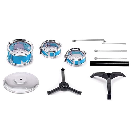 Kit de Bateria, Good Rebounding Kids Drum Set Vários Tipos Divertidos Tocando para Treino (azul)