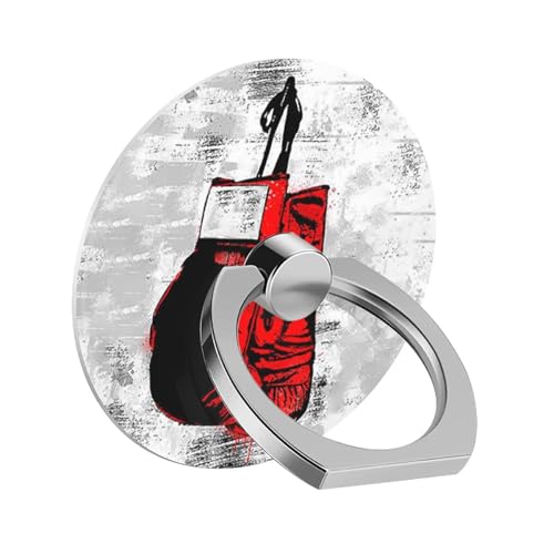 Bague de support pour téléphone One Piece gants de boxe rouges rotative 360